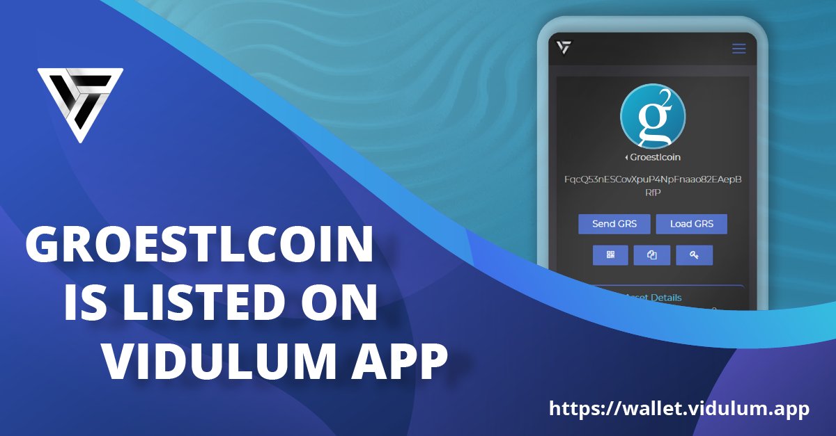 VidulumApp's tweet photo. You can now store, send and receive your Groestlcoin #GRS with Vidulum App. Access your #Groestlcoin from any modern web browser 24/7 - own your $GRS private keys.

Register at https://t.co/et2um1iB5k

We are happy to add support for @GroestlcoinTeam to Vidulum

#BTC #Crypto https://t.co/UL68Na38DQ