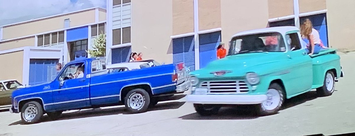 I went with the first and most prominent car in Dazed and Confused but there are so many worth sharing that I’ll make this a thread starting with my favorite from the movie, Parker Posey’s ‘55 Chevy pickup.
