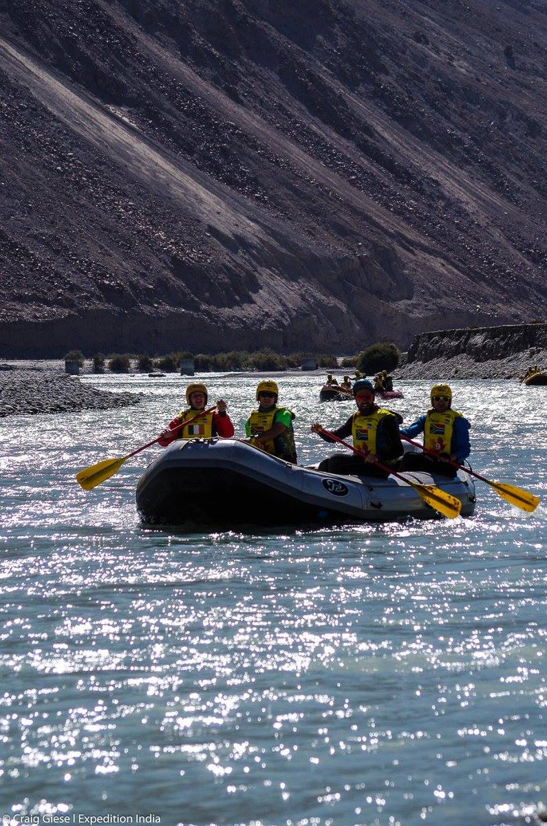 same reference. It comes from the fact that during the journey North from  #Leh towards  #Yarkand in  #Central Asia the River had to be crossed multiple times. In fact for the Winter route the Shyok had to be crossed a total of 22 times. But the upside was that it was comparatively