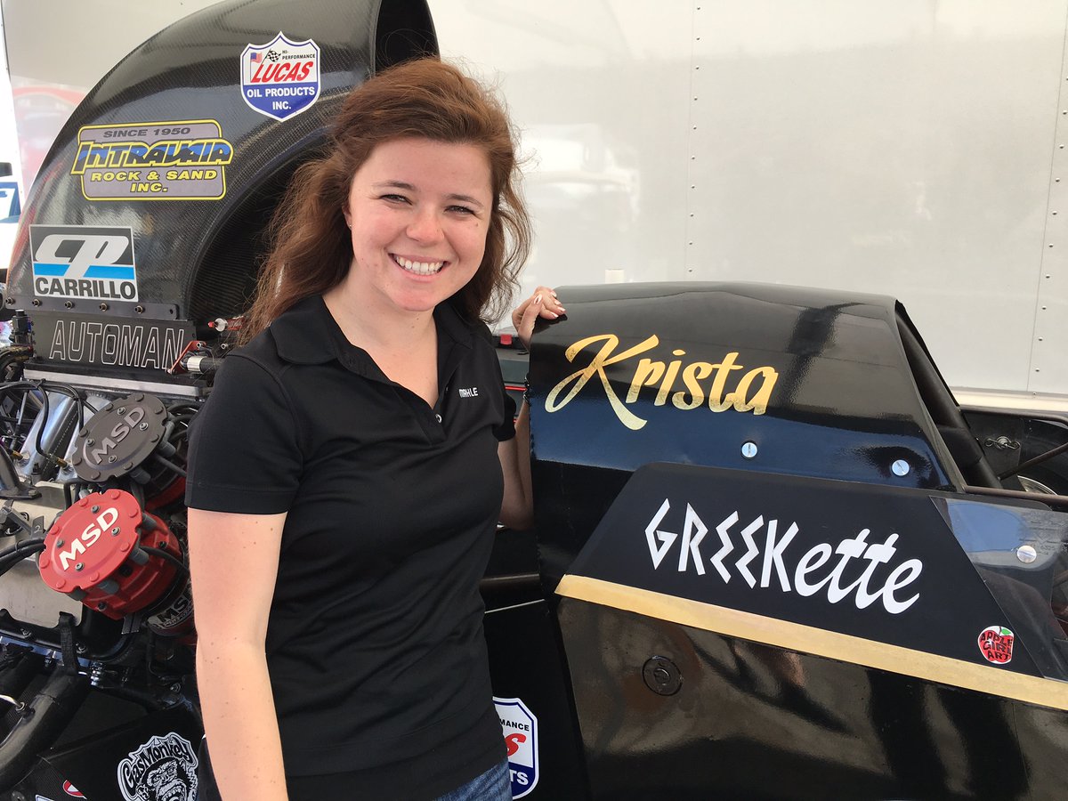 competitionplus's tweet photo. This week's edition of #lovethislife features the vibrant personality of @KristaBaldwin_  - the third-generation drag racer - daughter of the late Bobby Baldwin and granddaughter of Chris Karamesines. - https://t.co/1e1jLOULNR https://t.co/qcXLazd5Qt