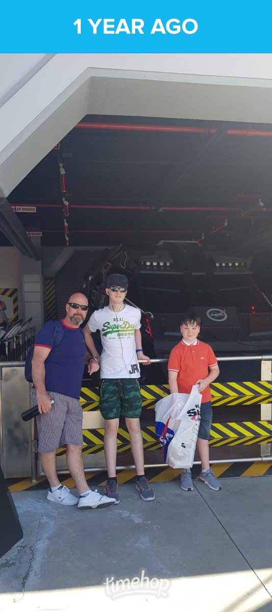 hevo1972's tweet photo. Charlie's terrific dad, with 2/3 of his sons at Kennedy space centre Florida on this day last year @BickerstaffeCE  #terrificdadtuesday https://t.co/MgBF3GjNxa