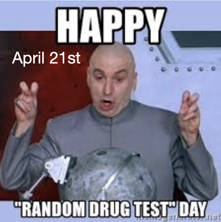 CapePD's tweet photo. Happy April 21st, also known as "random drug test day"
#GulfshoreStrong https://t.co/UiZ5kAz8ea