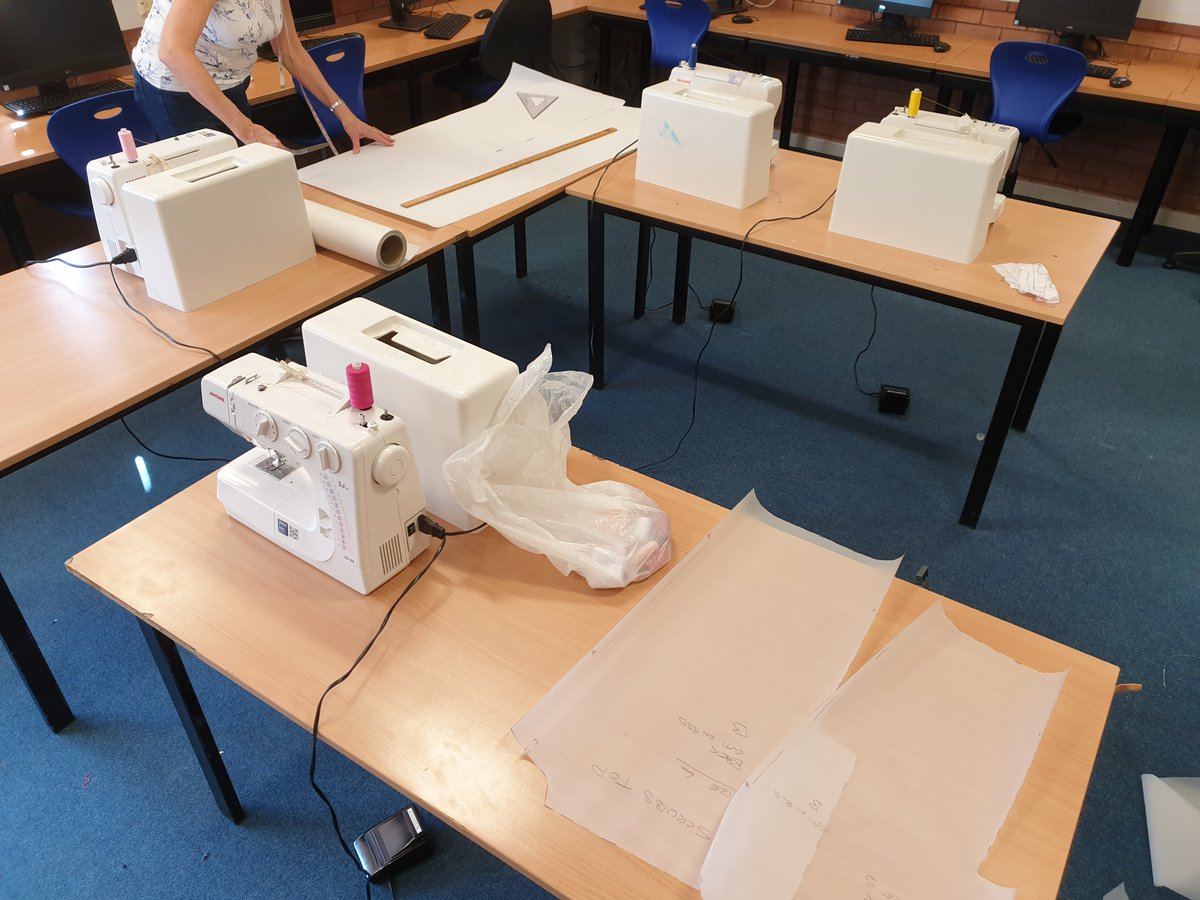 Back in tomorrow to carry on producing ... thanks to <a href="/WestKirbyGS/">West Kirby Grammar School</a> in helping us to keep going! Also have a hub for producing scrubs starting up today in school, best get practicing! @CGGSNews