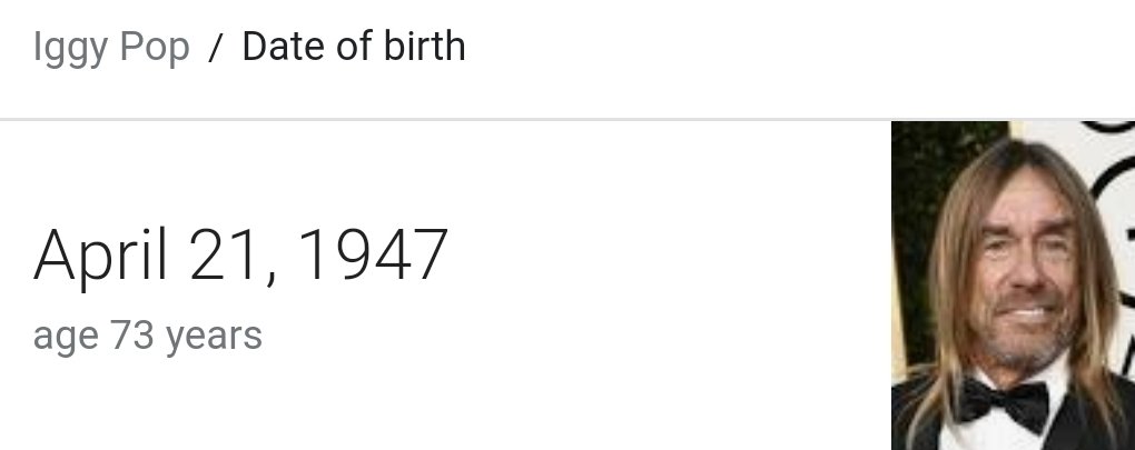 Today is an important day, everyone. Happy Birthday to Iggy Pop and Robert Smith! 