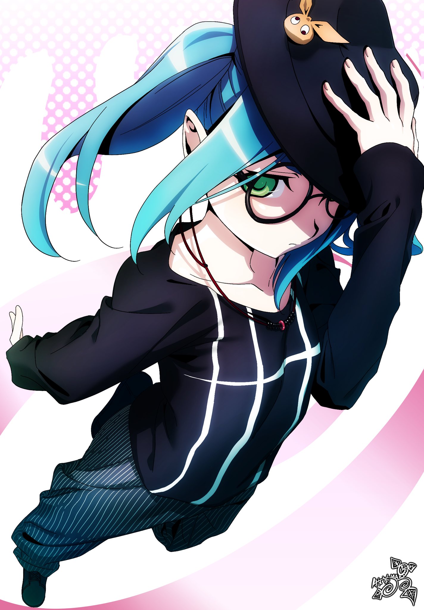 牧茶 お絵描きv 斧乃木余接 憑物語