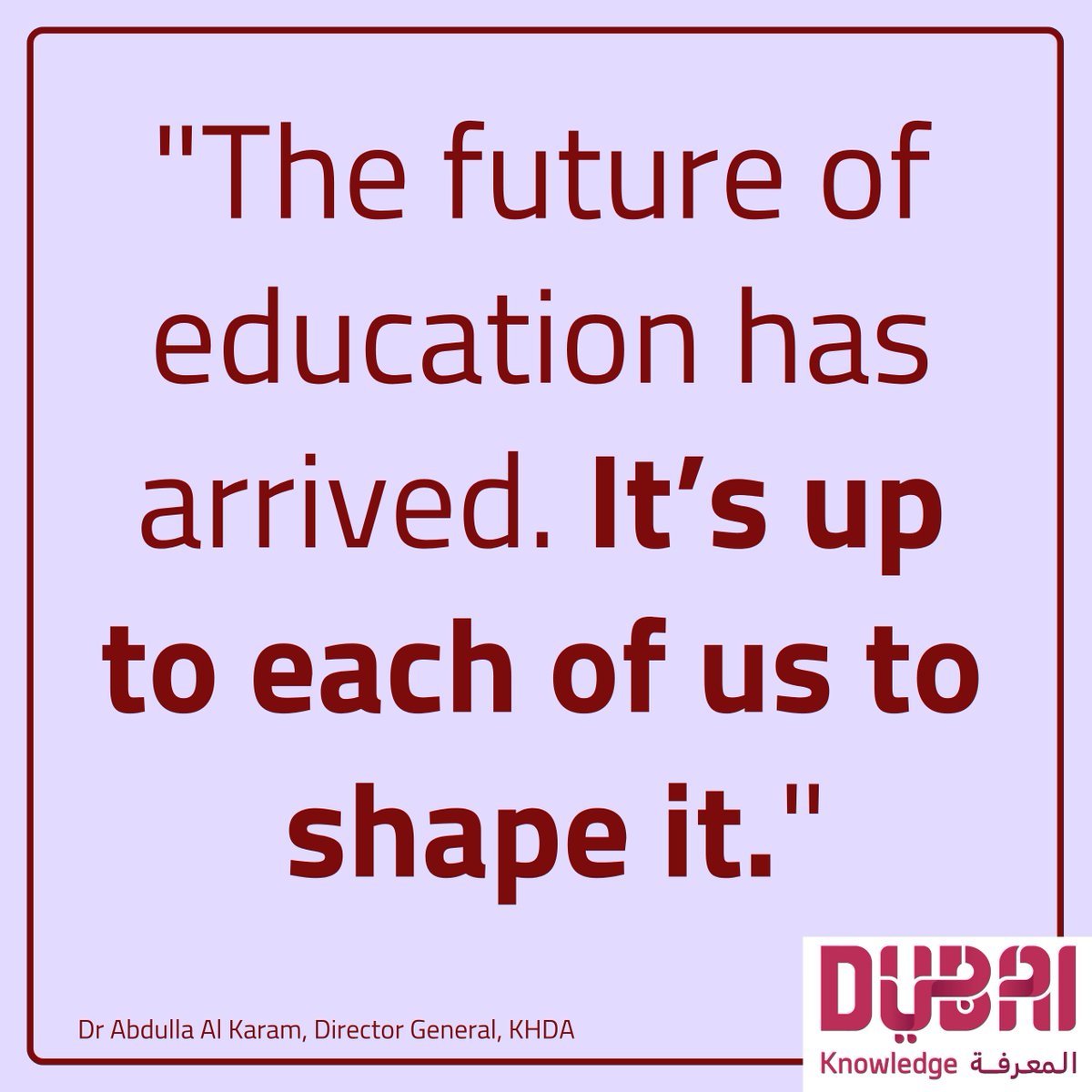 KHDA | هيئة المعرفة والتنمية البشرية بدبي tweet media