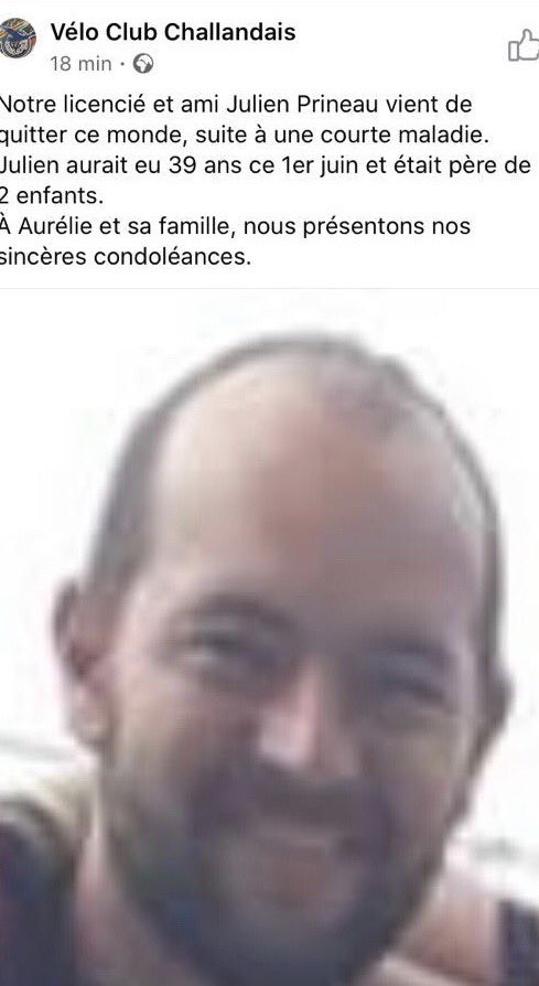 Le Covid n’est pas la seule maladie qui endeuille les familles. Au cours de sa vie, Julien a fait partie de ces hommes de l’ombre qui permettent aux champions de nous faire rêver et nous donner tant de plaisir.
Repose en paix. Toutes mes pensées vont vers ses proches.