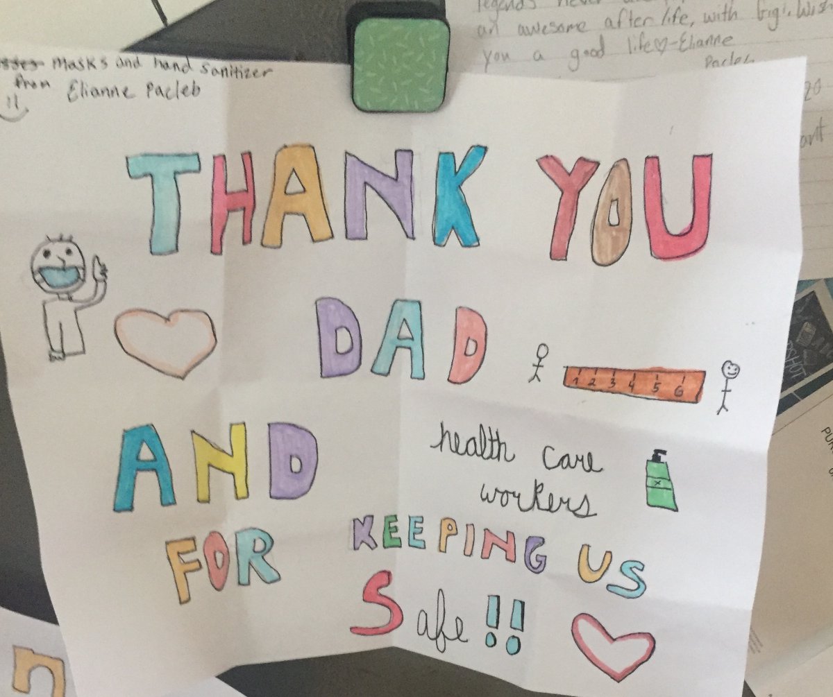 RobinJonesHLS's tweet photo. 5th in a series of Thank You's made by my Ss to all #healthcareworkers for everything they are doing to help people with covid19. #ccsd93 #RDbulldogs #ProudToBeD93 https://t.co/c6xSDvpKmP