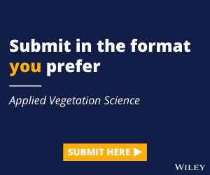 WileyEcology's tweet image. Submit to Applied Vegetation Science in the format of your choice with #freeformat ow.ly/Grl230qy1rv @ApplVegSci