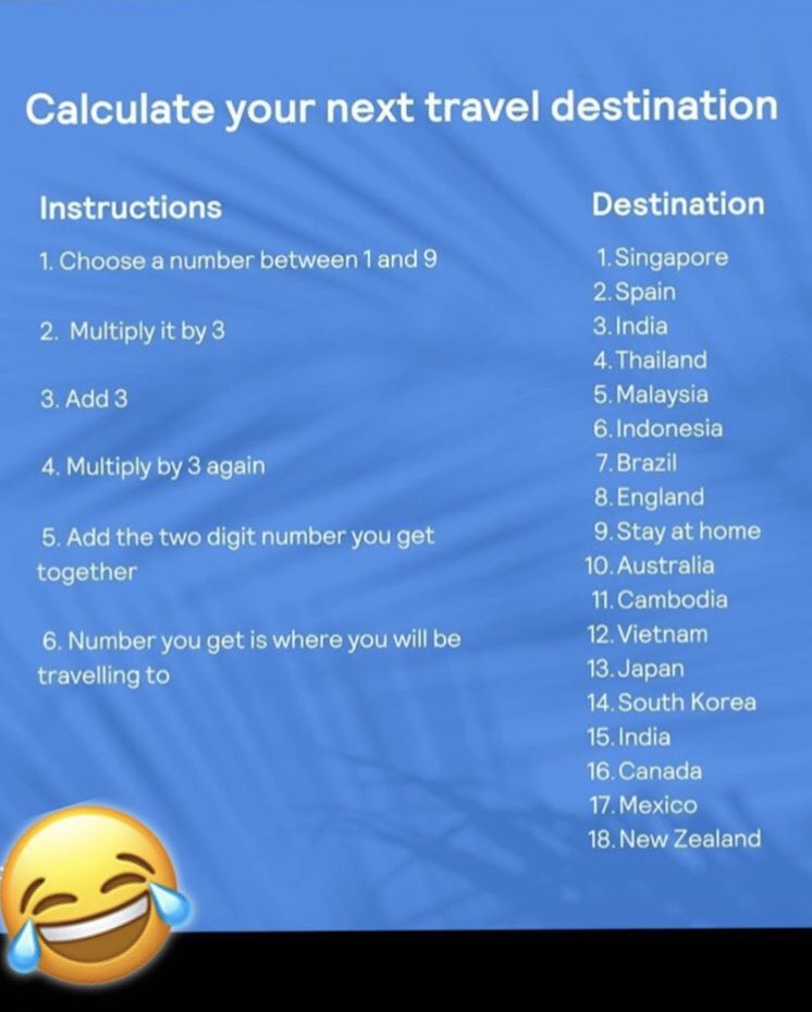 sarahsellouk's tweet photo. Envie de voyages? #StayAtHomeSaveLives https://t.co/KXS8ge09HJ