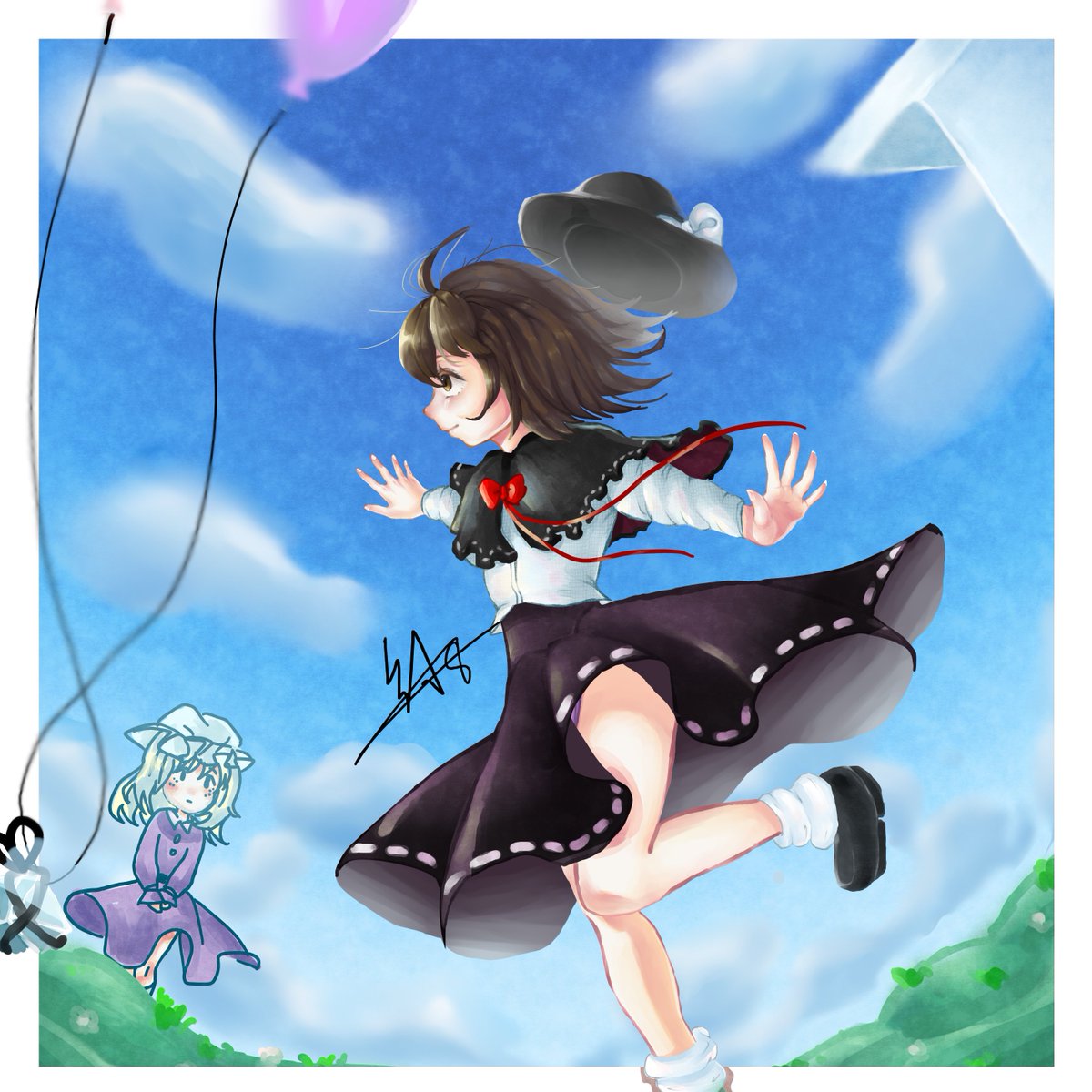 huan_max's tweet photo. \秘封/  \秘封/ ！#東方 #東方project #うさみれんこ #マエリベリー·ハーン https://t.co/YZZ3DunwsI