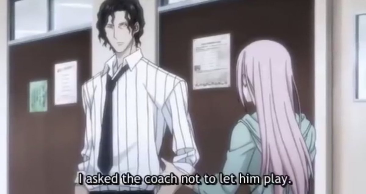 Vs Kaijo game and injured himself. Satsuki went directly to the coach to not let him play because she was worried about him and that’s the reason why he wasn’t able to play in the game vs rakuzan, why he wasn’t able to prove to akashi that he is “the strongest” among them.