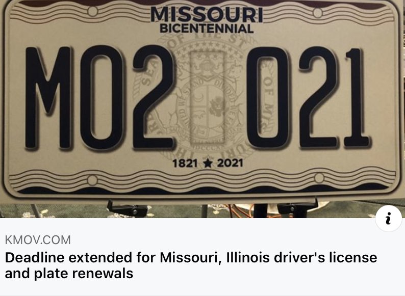 EricMorrisonMO's tweet photo. Missourians with valid expiring licenses (Class A, B, C, E,F, and M) with original expiration dates of March 1, 202 through April 30,2020 will be given 60 day extension. @MissouriRevenue 
#MorrisonforMissouri https://t.co/vFSY13WcKJ