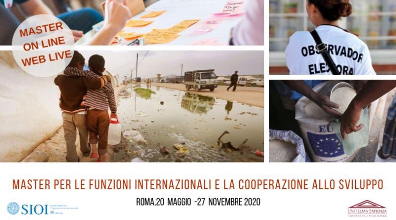 NEWS FORMAZIONE📣: La #SIOI in collaborazione con <a href="/UnitelmaTweet/">UnitelmaSapienza</a> presenta la 38° ed. del Master per le Funzioni Internazionali e per la Cooperazione allo sviluppo, in modalità web live.💪
Tutte le info:👇
sioi.org/master-univers…

#Sioi #cooperazione #mastersioi