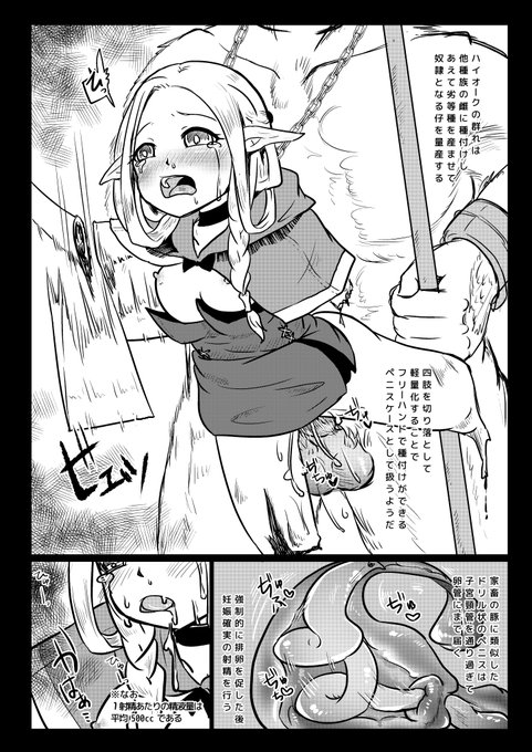 【R-18G】マルシル苗床レポート | 電ちょこBOOTH (¥110)
https://t.co/QTqIzU82Ie #booth_pm

四肢をもがれ、歯を抜かれ、ハイオークの苗床にされちゃうエリョナなお話♥(1/1) 