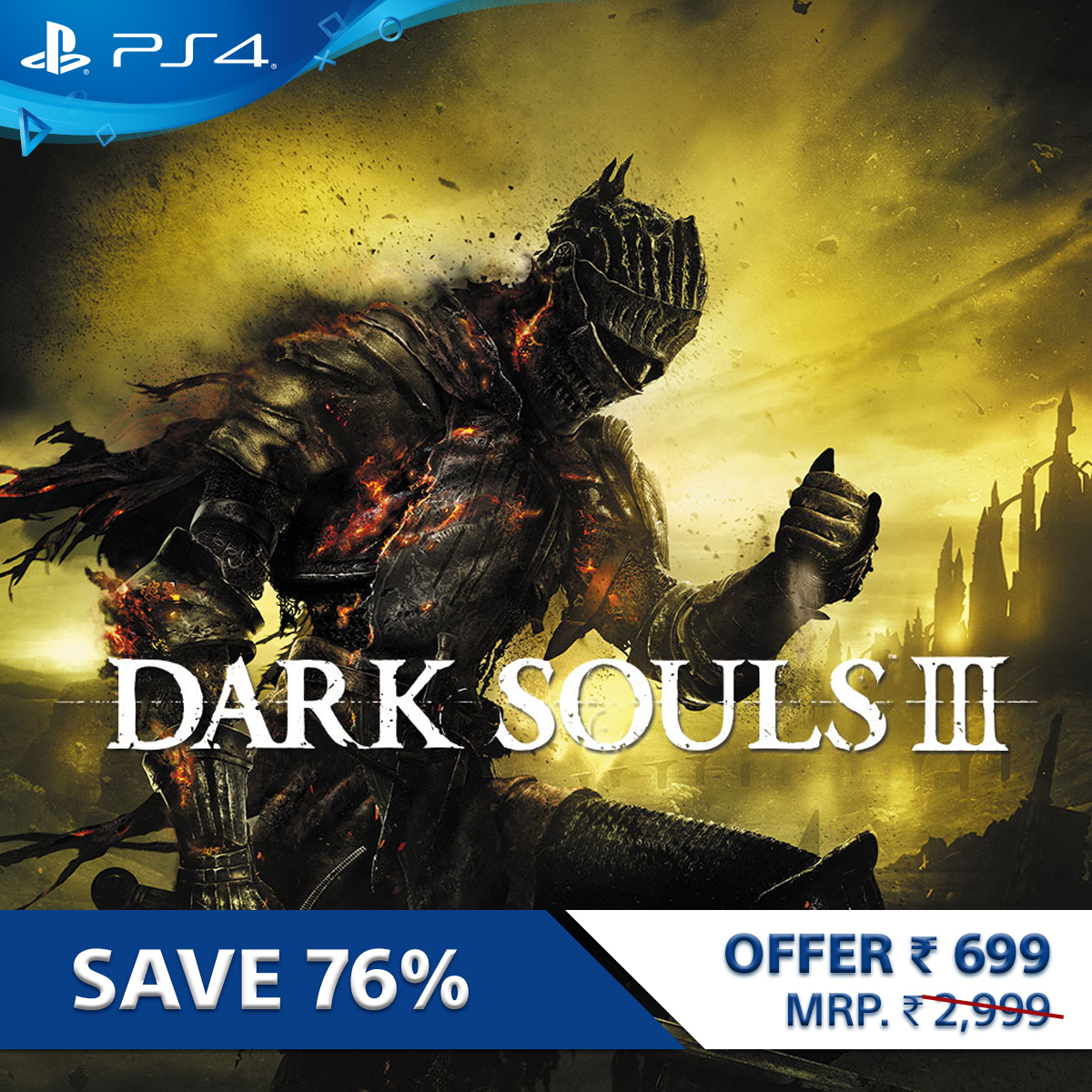GamesTheShop's tweet photo. #Eastersale DARK SOULS III is available for Rs 699/- only! ( Digital Copy )
Top up your PS Wallet from https://t.co/6i1KvSQoJS
#Quarantine #Lockdown #DARKSOULSIII #PS4 #Gaming #PSWallet #GamesTheShop https://t.co/5KZdpweRFH