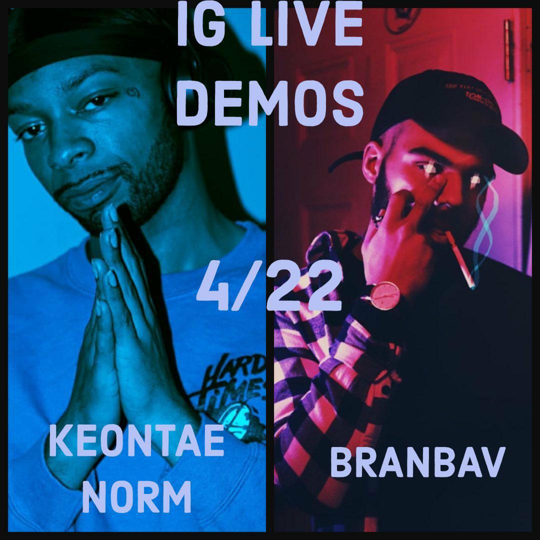 keontaenorm's tweet photo. this WESNESDAY NIGHT at 10 PM EST come catch the groovy cat and artist, entrepreneur, and CEO of #SOLREX @Branbav on this session of #LIVEDEMOS2020 -- we bout to get lit and play some BRAND NEW EXCLUSIVES plus some more announcements STAY TUNED IN & DON'T MISS OUT! - #THENORM2020 https://t.co/IjP3Kht8IJ