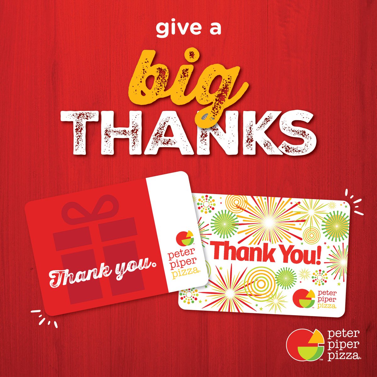 PCctx's tweet image. Is there a nurse, doctor, or essential worker you’d like to thank? Send them a digital Peter Piper Pizza gift card!  Cards can be purchased at peterpiperpizza.cashstar.com &amp;amp; can include a personalized message.