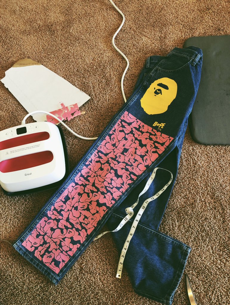 Cash6493's tweet image. I got a series of Bape denim jeans dropping soon. Stay tuned. 📻