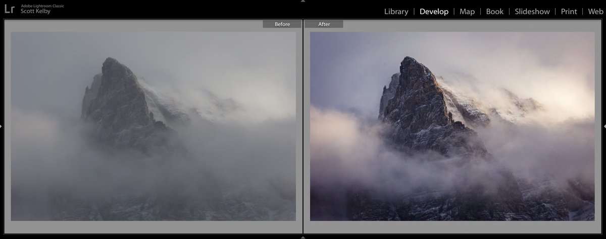 ScottKelby's tweet image. I&apos;ve got a free hands-on Lightroom Webinar today in about 1-hour from now (11:00 AM ET). You download 3 RAW files from me (1 landscape, seen below), 1 portrait and 1 travel, and together we go from the RAW file to finished image. Free &amp;amp; open to everyone - kelbyone.com/livewebcast