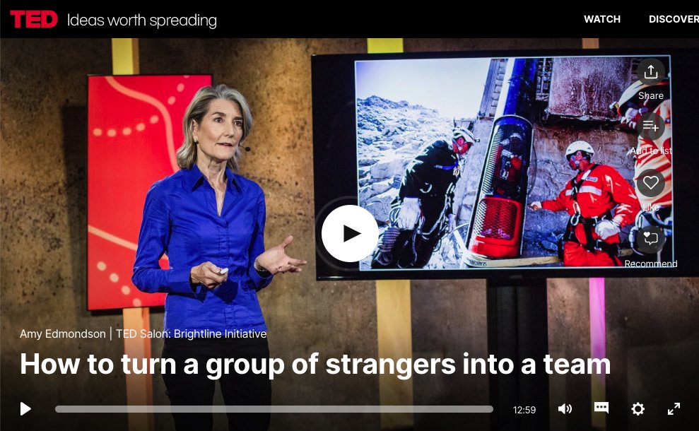 lararinc's tweet photo. "We don't have the luxury of stable teams" #amyedmondson 🎯 Another inspiring @TED_TALKS on #teambuilding #management https://t.co/HF9MqrMwWO https://t.co/H82Ej5nmIw