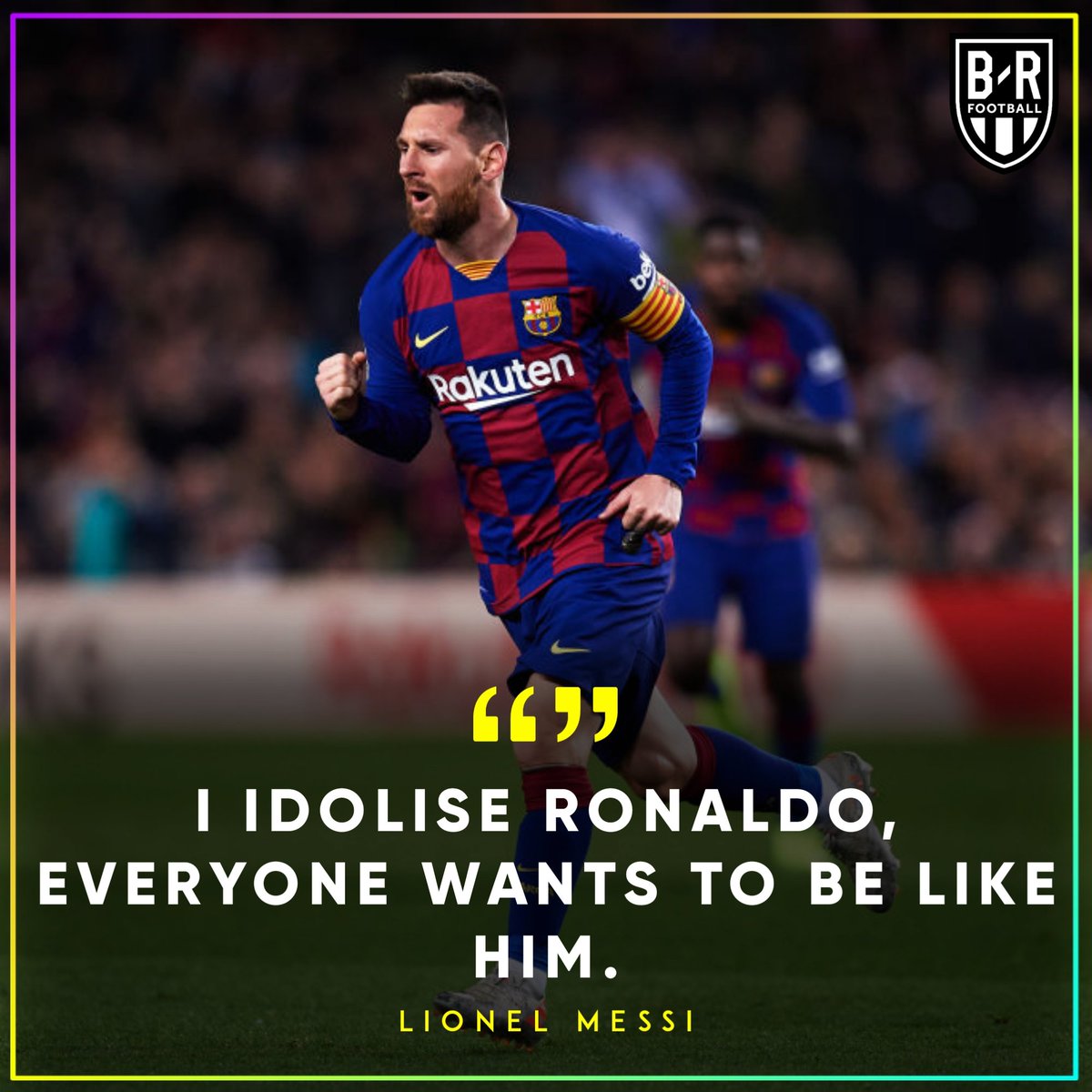  Messi: I idolise Ronaldo.