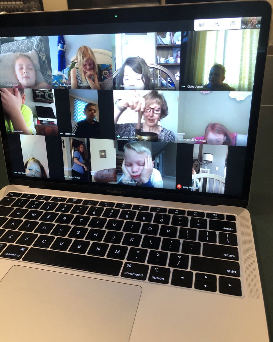 kromarsavannah's tweet photo. Thank you @HTSKovalskyRN for joining us this morning on google meet. We loved your mindfulness lesson 💙 #hotchocolatebreathing #handbreathing #painttheroom @HTShuskies https://t.co/sz2BdLmOM4