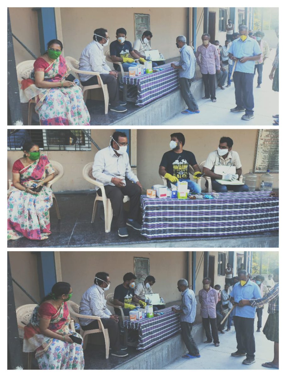 Migrate labour conducted health camp at Multi purpose function hall west marredpally