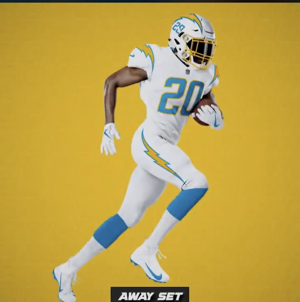 chargers home jersey