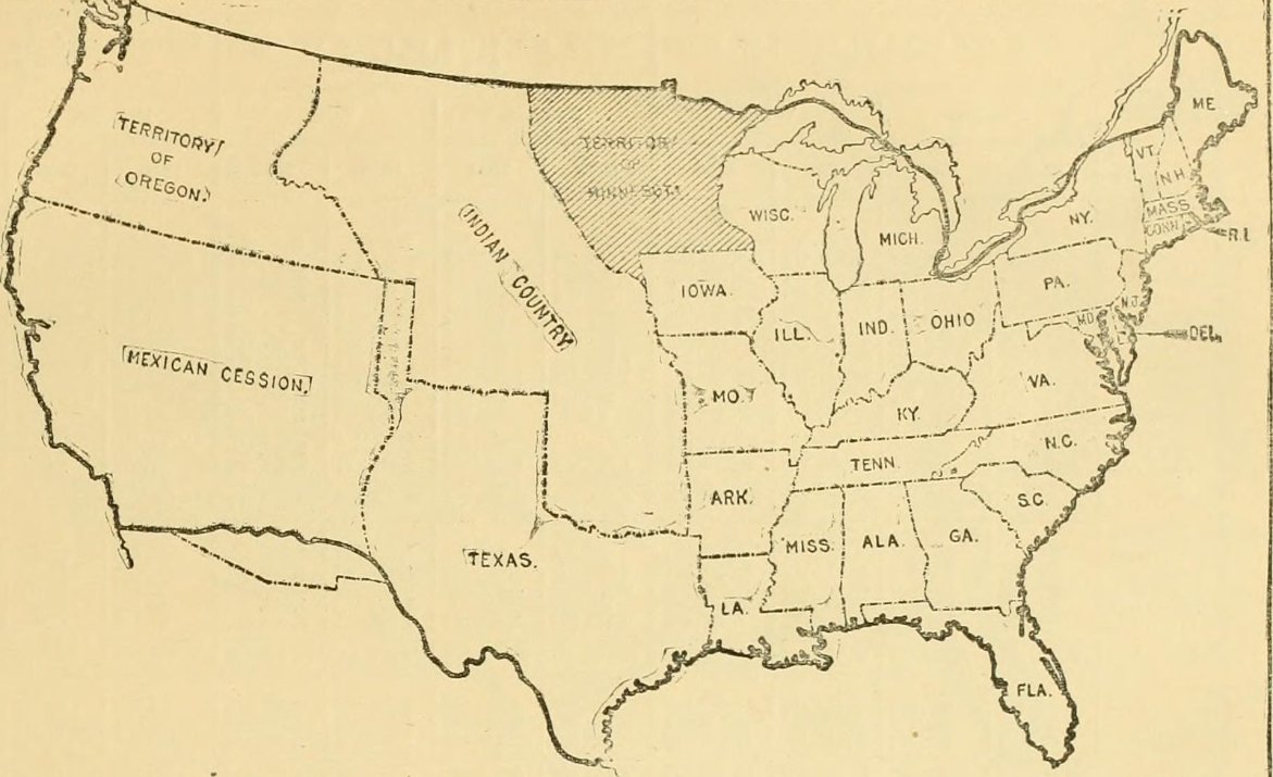 2. MN was the last state formed out of the old Northwest Territory, under the NW Ordinance. But only the land east of the Mississippi (including good ol’ St. Paul). To the west, the land first came into U.S. hands with the Louisiana Purchase (including big time Minneapolis).