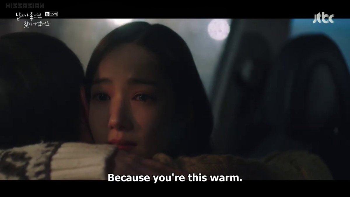 Not only are the leads perfectly chosen, they share fantastic chemistry & giving some of the best performances of their drama careers. WE. NEED. MORE. SUCH. DRAMAS. IN. FUTURE. PLEASE. #IllGoToYouWhenTheWeatherIsNice  #ParkMinyoung  #SeoKangJoon  #WhenTheWeatherIsFine