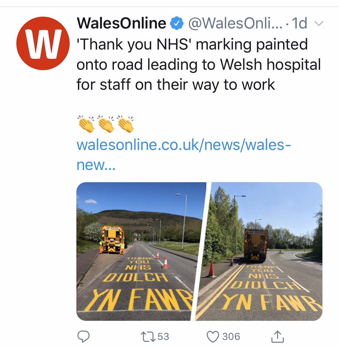 ‘Just thought this was a lovely gesture! ‘Diolch yn Fawr’ - ‘Thank You.’ <a href="/cityofguelph/">City of Guelph</a> <a href="/CamGuthrie/">Mayor Cam Guthrie</a>  - we can’t say it enough!