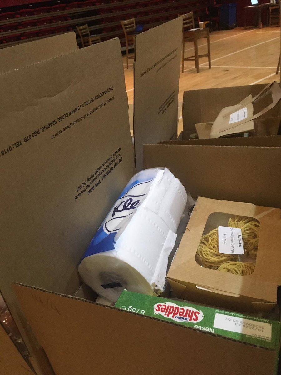 "My time still consists of walking round with a trolley collecting boxes, the only difference being they’re boxes of food rather than archives!" 

One of our Archivists is currently preparing essential supplies for those in need w/ <a href="/ReadingCouncil/">Reading Borough Council</a>'s One Reading Community Hub.