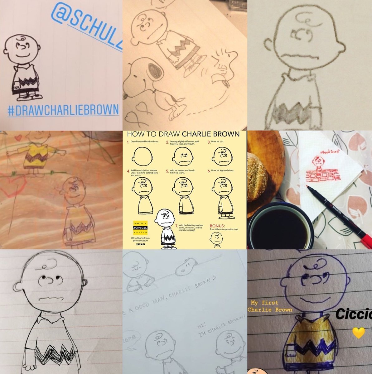 ️ Thank you to all who joined our global #drawcharliebrown challenge ...