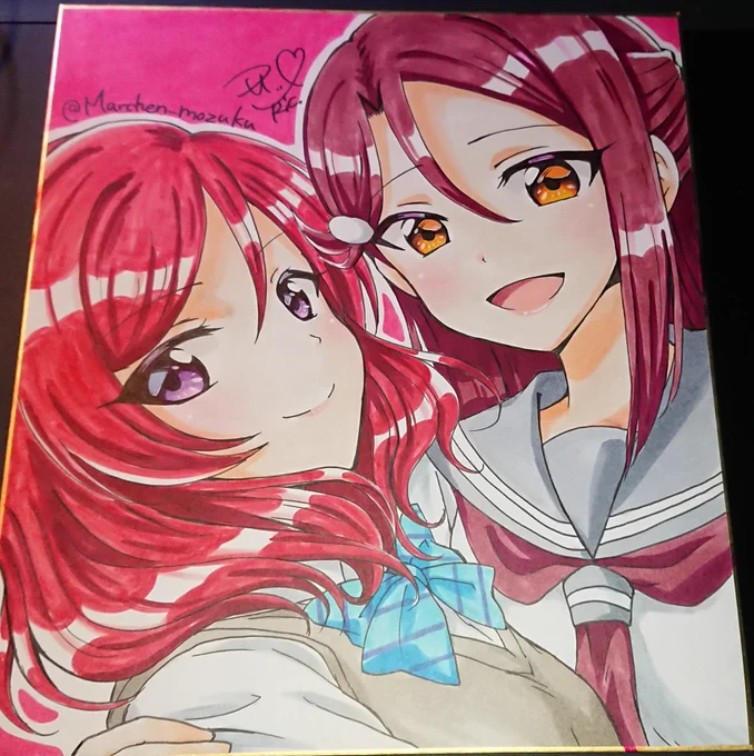 私の描く色紙はこのようなものたちです 