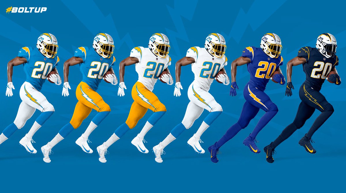 Nfl Memes On Twitter The Chargers Now Have A Uniform Combination For Every One Of Their Fans