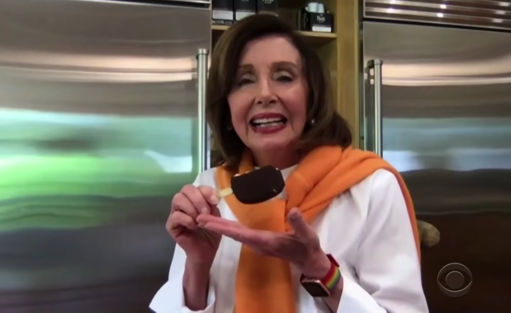 How dense and how much of a BLITHERING IDIOT would Nancy Pelosi have to be to be so BLIND about the optics of what she did by making this video HERSELF, and releasing it, where she proudly shows off her gourmet ice cream after BRAGGING about stopping the relief bill?