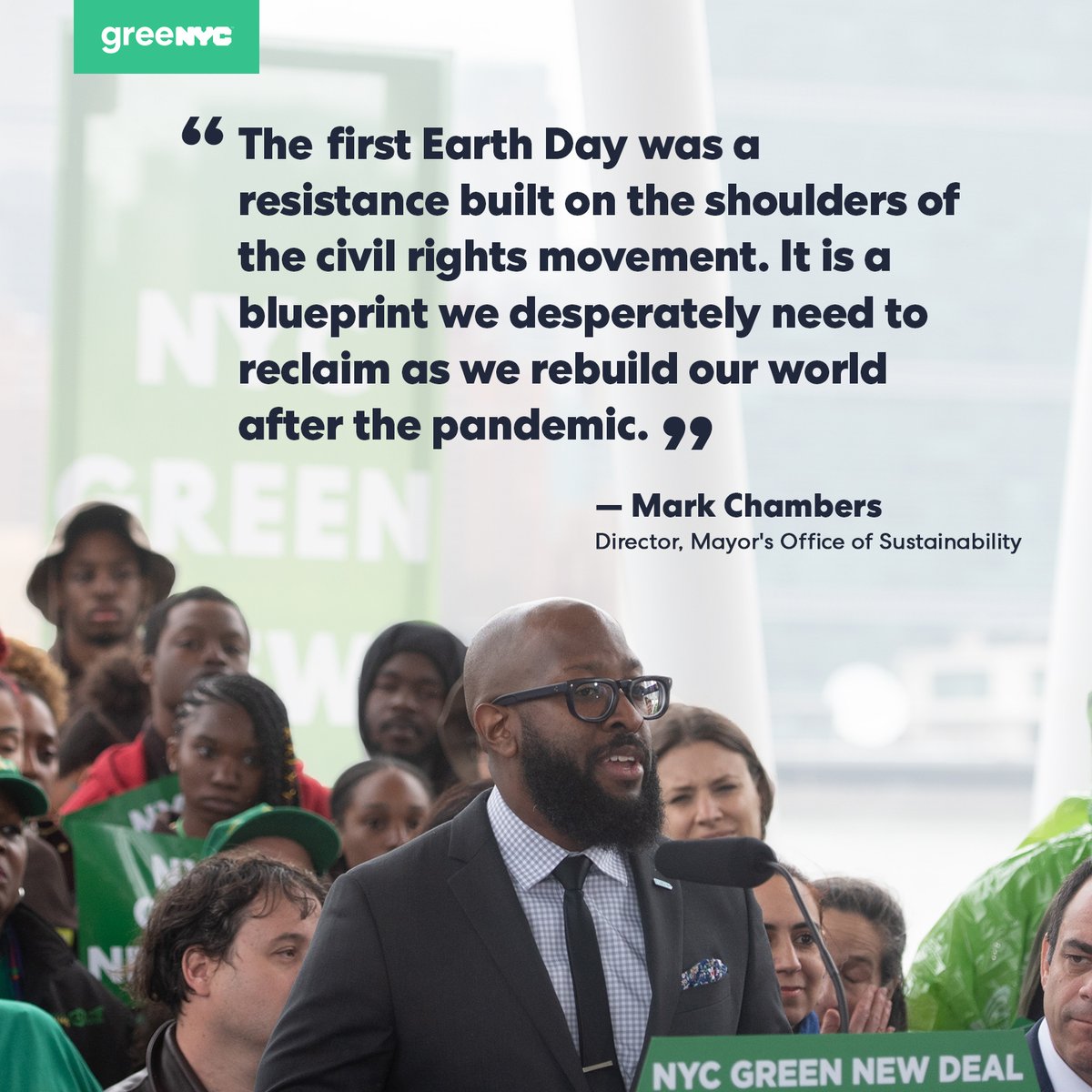 greenyc's tweet photo. To uphold the legacy of #EarthDay, we must honor the movement that inspired it: the civil rights movement. The lessons of collective action, community activism, and fighting for justice remain the bedrocks of social and environmental change. https://t.co/vRzlsgoGWk