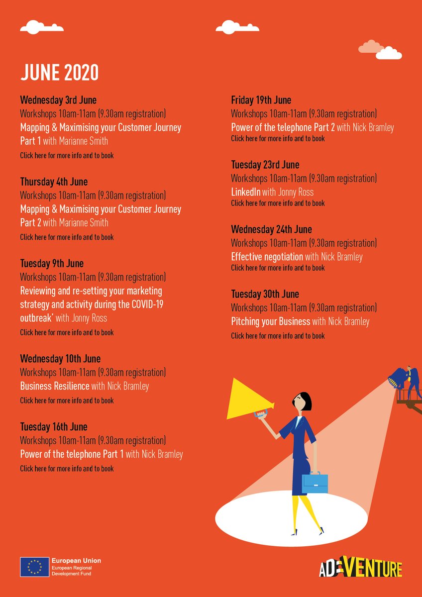 ADVENTURE_LCR's tweet photo. With so much happening globally, it's hard to know which way to turn. But if your business is under 3yrs old &amp; you've spotted an opportunity to grow or create jobs - take a look at FREE @ADVENTURE_LCR #webinars.

Book online - https://t.co/ucFLxtv3Li

#ThinkBig #WFH #SME #ScaleUp https://t.co/eKgP7ck7oF