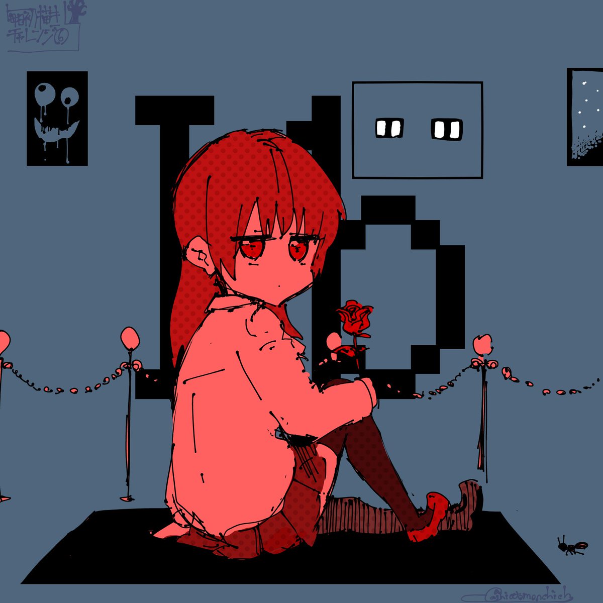 すけっとぅー No Twitter 某フリーホラーゲームのイヴさん Ib