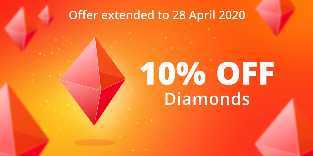 Funbridge's tweet photo. We have decided to extend our 10% discount offer on packs of Diamondsโฆ to 28 April to help you continue playing federation tournaments while staying safe at home.
โบ Follow this link to get Diamonds: https://t.co/MeRCYRjSCK
#Funbridge #bridge #bridgetournament #bridgecardgame https://t.co/BbqouY2EnS