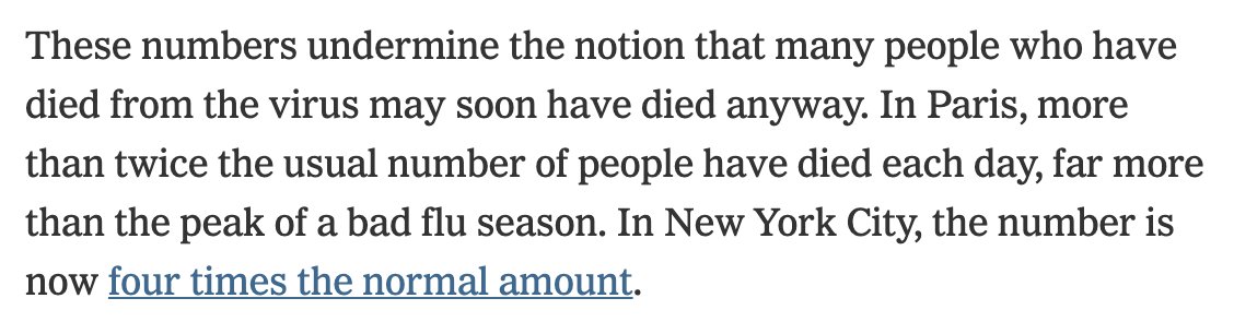 Whatever you think about the coronavirus-specific death counts, this should get your attention.  https://www.nytimes.com/interactive/2020/04/21/world/coronavirus-missing-deaths.html