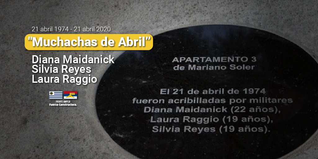 vircor8's tweet photo. Tweet de Frente Amplio (@Frente_Amplio) Frente Amplio (@Frente_Amplio) twitteó: 46 años de la masacre de "Las Muchachas de Abril"

Siempre en la memoria, jamás en el olvido. 

#NuncaMás https://t.co/NuH6h5zZeJ https://t.co/cgwqWG62D9