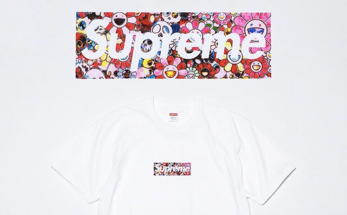 Supreme Leaks News on X: Supreme have revealed their box logo tee in aid  of COVID-19 relief, featuring original artwork by Takashi Murakami Click  for details of the release    /