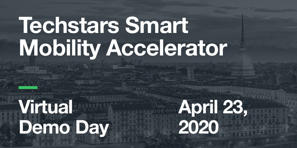 Techstars's tweet photo. The world needs startups more than ever. Join us for Techstars Smart Mobility Accelerator virtual Demo Day and meet the worldโs most promising startups: https://t.co/UNR1ZX5WbE #TSSmartMobility @CSP_live @FondazioneCRT @OgrTorino https://t.co/ea8zDThKdo