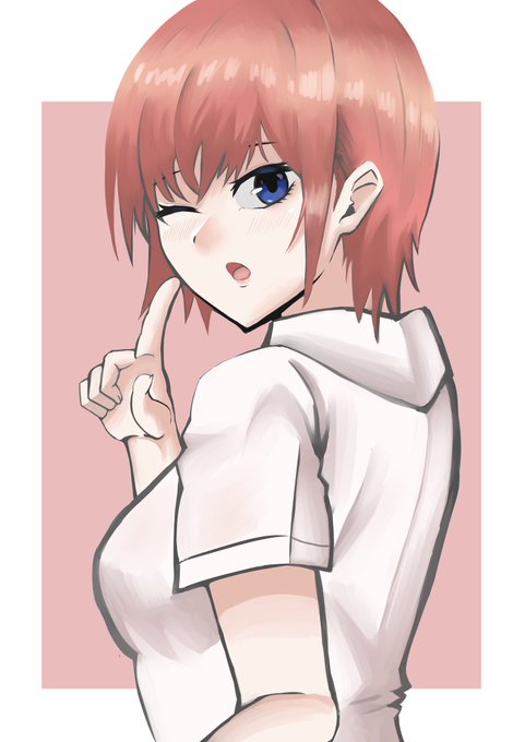 Nida KEitaさんがTwitterに投稿した中野一花(五等分の花嫁)のイラスト。