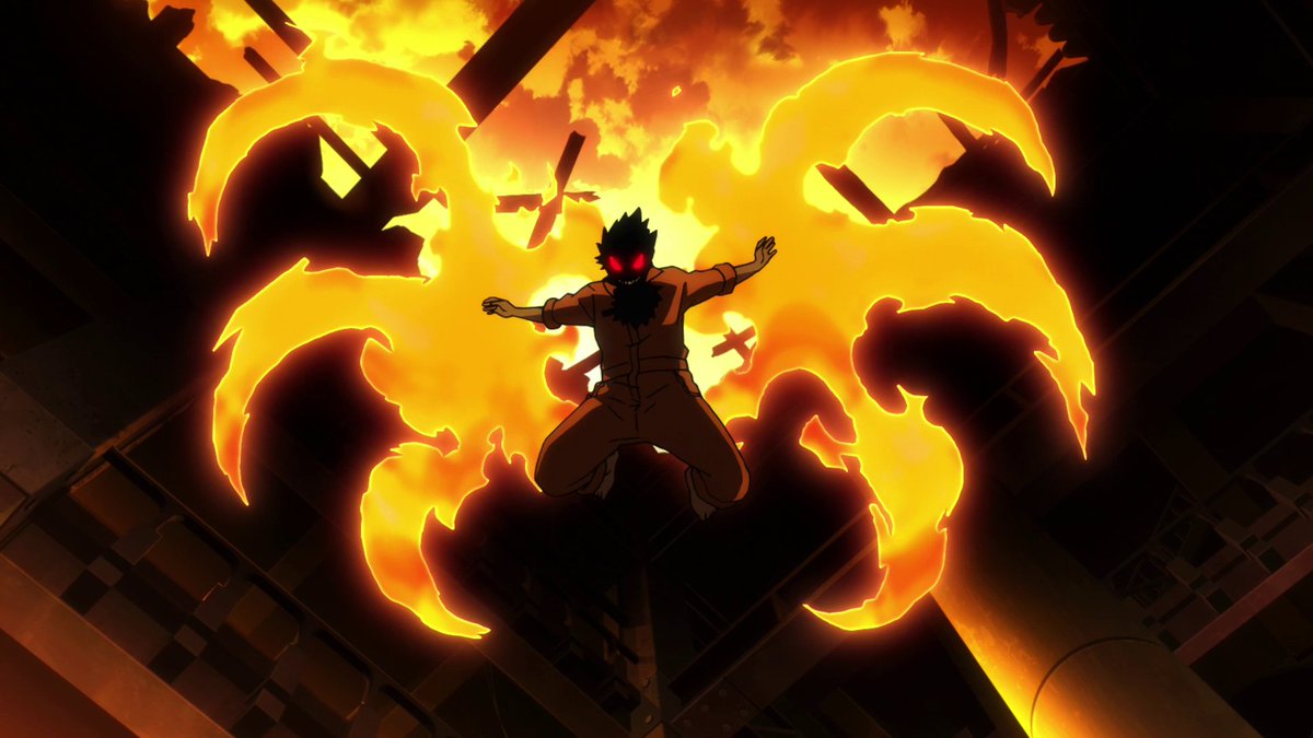 Fire Force #08Storyboard: Hiroko Kazui (数井 浩子)Direction: Shuntaro Tozawa (戸澤 俊太郎)The duo of Tozawa and Kazui returns to deliver one of Fire Force's most iconic moments, and DAMN do they do a good job. #FireForceRewatch  #fireforce  #炎炎ノ消防隊