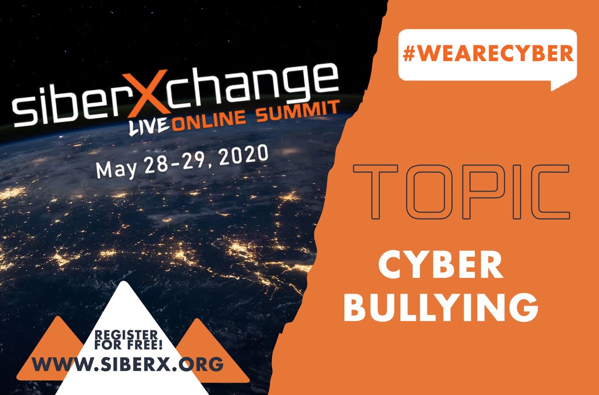 siberxorg's tweet photo. #Cyberbullying can occur in many different forms, but the most prominent forms are through aggressive #emails and #instantmessages.
Want to learn more about cyberbullying? Topics like this will be discussed at #siberXchange! Register today at https://t.co/RH4TurKiJA
#wearecyber https://t.co/vQPkuN2Dq3