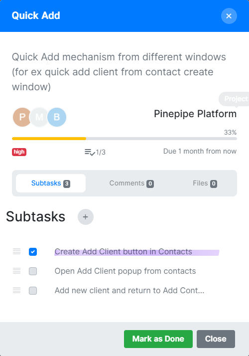 pinepipeapp's tweet image. #changelog Improved Task Window.

We just finished improving one of the most important UI component in the whole app: the Task Window.
👉 headwayapp.co/pinepipe-chang…