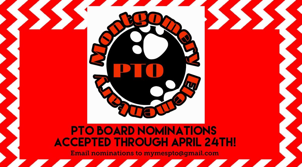 MyMESPTO's tweet photo. MES PTO Nominations for the 2020-21 Executive Board may be made until Friday, April 24th. Any PTO member may submit a nomination by emailing mymespto@gmail.com. Join in the fun and lend your talents to help our school!
Voting will take place online on Friday, May 1st. https://t.co/5ALOxqSzqf